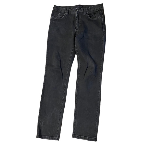 Kent & Curwen Men’s Black Washed Bootcut Jeans Pants Size 36 $295 Retail Rare!